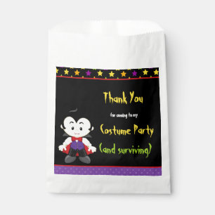 Cute Vampire Boy Halloween Costume Party Favour Bag