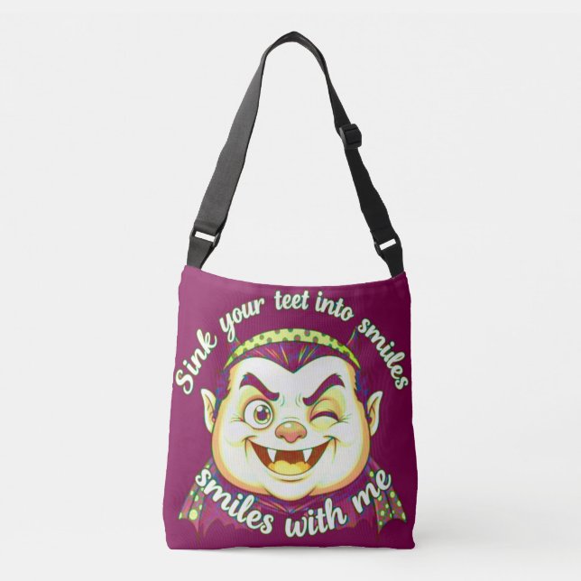 cute vampire crossbody bag (Front)