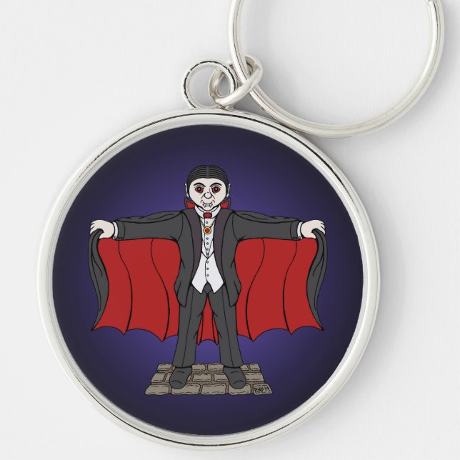 Cute Vampire/Dracula Key Ring (Front)