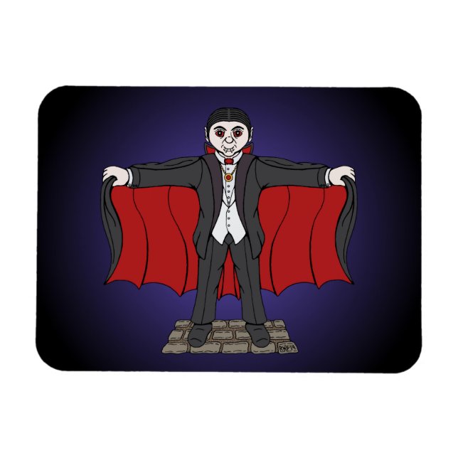 Cute Vampire/Dracula Magnet (Horizontal)