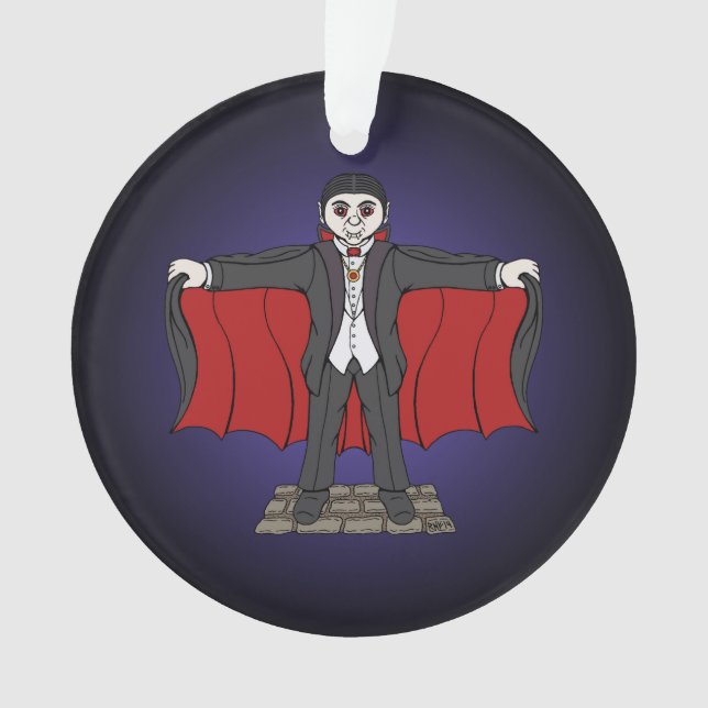 Cute Vampire/Dracula Ornament (Front)