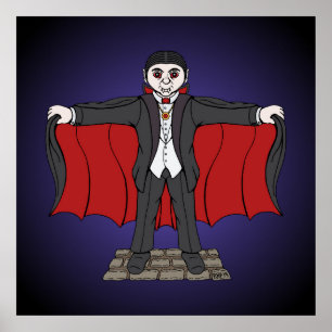 Cute Vampire/Dracula Poster