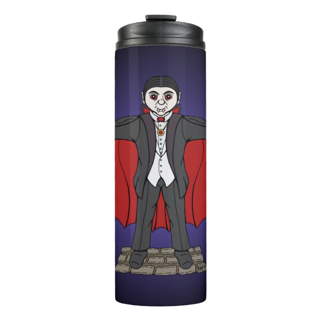 Cute Vampire/Dracula Thermal Tumbler (Front)