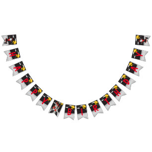 Cute Vampire Girl Halloween Kids Spooky Birthday  Bunting