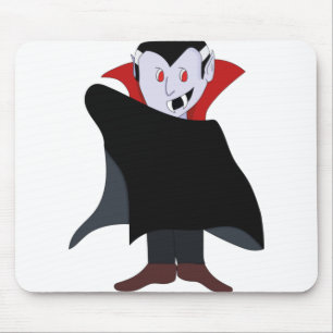 Cute Vampire Halloween Costume Mouse Pad