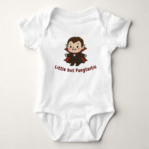 Cute Vampire Kids Halloween Design Baby Bodysuit
