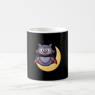 Cute Vampire Owl Halloween Mug