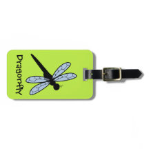Cute Vector Dragonfly (Green Background)