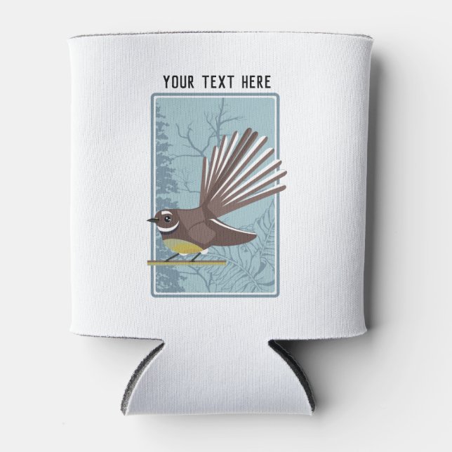 Cute vector fantail can cooler (Front)