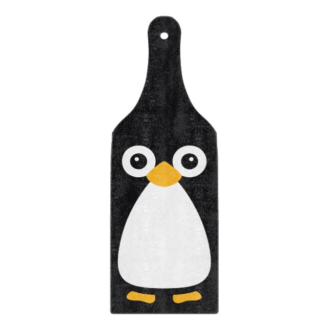 Cute Vector Penguin Cutting Board (Front)