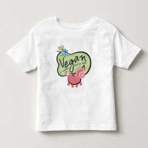 Cute Vegan Message Toddler T-Shirt