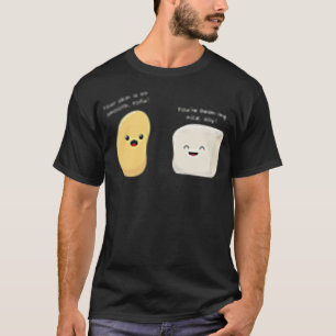 Cute Vegan Pun Tofu and Beans love Food T-Shirt