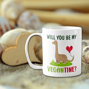 Cute Vegantine Dinosaur, Valentine´s Day   Coffee Mug