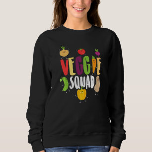 Cute Vegetable Men Women Healthy Veggie Squad Vega Sweatshirt
