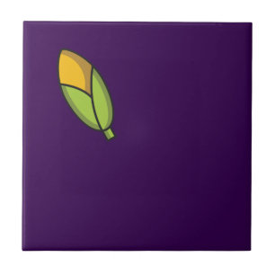 Cute vegetables corn purple pattern  ceramic tile