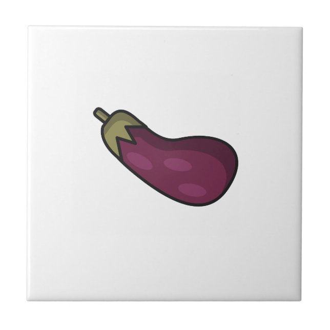 Cute vegetables pattern  ceramic tile (Front)