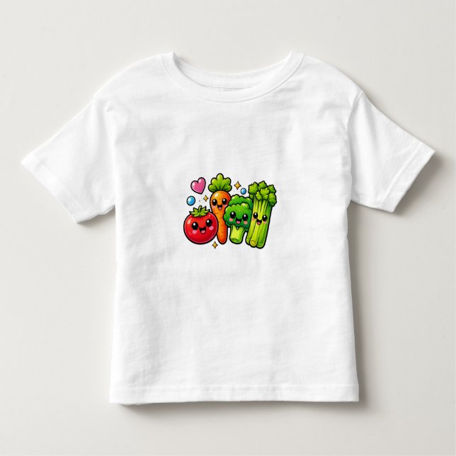 Cute Vegetables Y2K Toddler T-Shirt (Front)