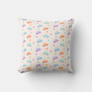Cute Vehicle Seamless Design Car Cushion