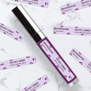 Cute Velvet Purple Custom Lip Gloss Minimalist
