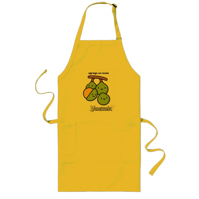 Cute Venezuelan Fruits Long Apron (Front)