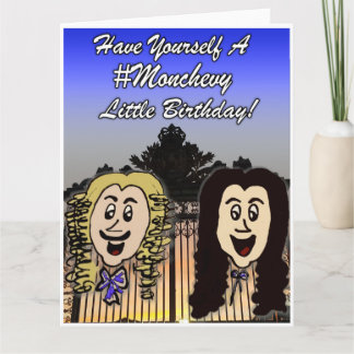 Cute Versailles Cartoon Happy Birthday Card