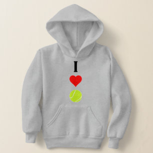 Cute Vertical I Love/Heart Tennis Girls Sports