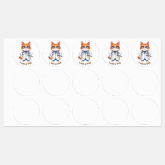 Cute Vet Cat "I Am a Vet" Design