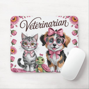 Cute Veterinarian Mouse Pad