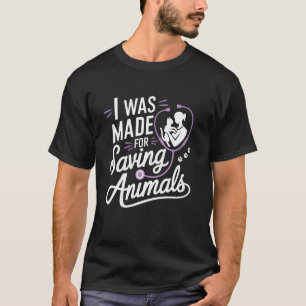 Cute Veterinarian Vet Tech Veterinary Animal Rescu T-Shirt