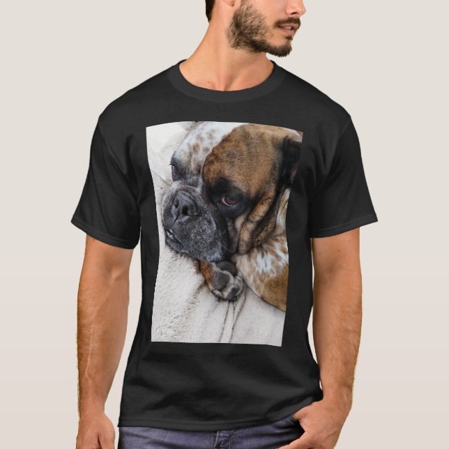 Cute Victorian Bulldog Photo T-Shirt (Front)