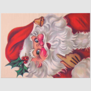 Cute vinage santa claus 2 tissue paper