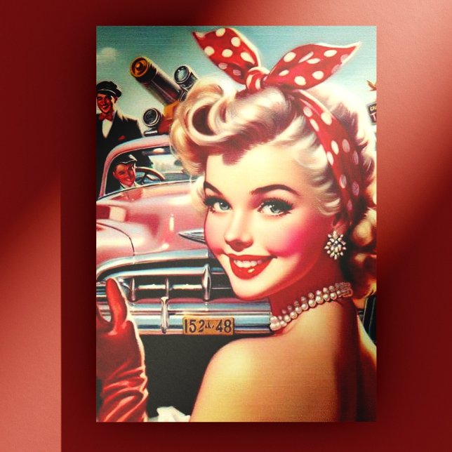 Cute Vintage 1950s Girl Postcard (Creator Uploaded)