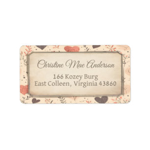 Cute Vintage Address / Shipping / Book Label