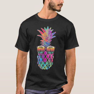 Cute Vintage Aloha Beaches Attire Wear Pineapple H T-Shirt