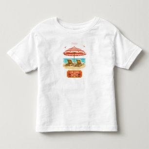 cute vintage beach sunset toddler T-shirt