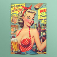Cute Vintage Beer Pin up