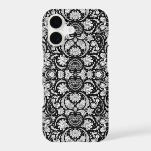 Cute vintage black white paisley patterns