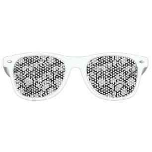 Cute vintage black white paisley patterns retro sunglasses