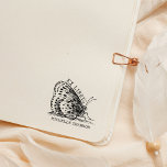 Cute Vintage Butterfly Ex Libris Book  Rubber Stamp<br><div class="desc">This "Ex Libris" rubber stamp features a cute vintage butterfly with a custom name.</div>