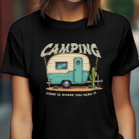 Cute Vintage Camper and Camping Quote