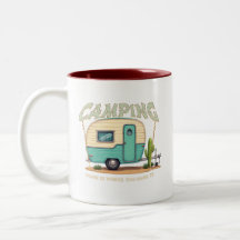 Cute Vintage Camper and Camping Quote