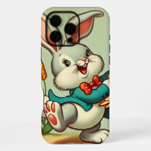 Cute, vintage cartoon Rabbit iPhone 16 Pro Max Case