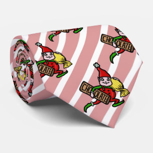 Cute Vintage Christmas Elf with Candy Tie