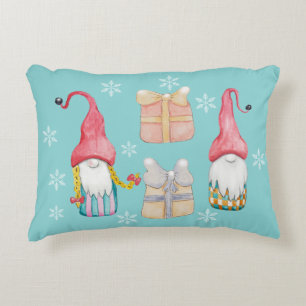 Cute Vintage Christmas Gnome Decorative Cushion