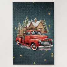 Cute vintage Christmas Truck