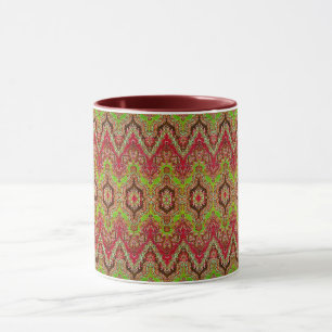 Cute vintage colourful arabic pattern mug