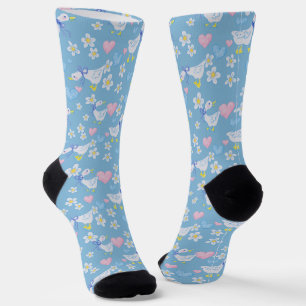 Cute Vintage Country Geese Pattern Socks