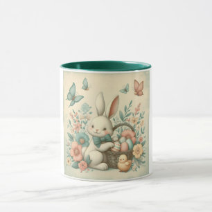 Cute, Vintage Easter bunny & chick Mug