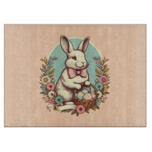Cute, vintage Easter bunny/egg/basket  Cutting Board