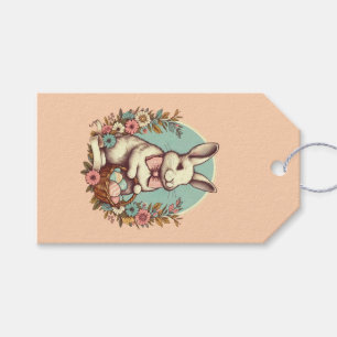 Cute, vintage Easter bunny/egg/basket Gift Tags